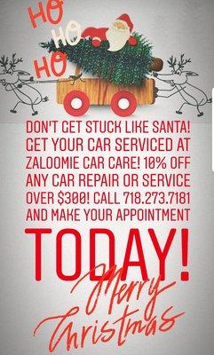 Don't miss out on 10% off any service or repair over $300! Call 718.273.7181 and make your appointment today!