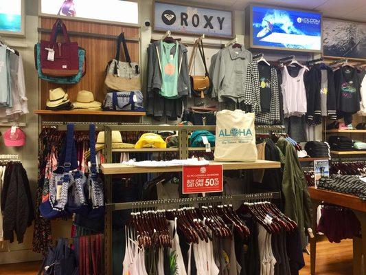 Great selection of various surf brands