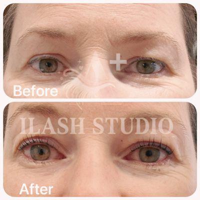 Lash lift and tint