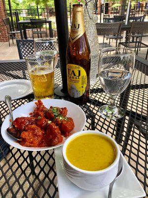 Gobhi Manchurian and Mulligatawany Soup