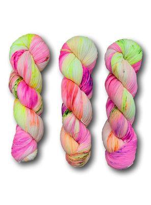 Tempting Ewe Yarns Ewe so Perfect Sock Neon Slushie