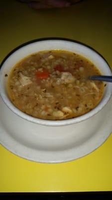 Chicken barley soup