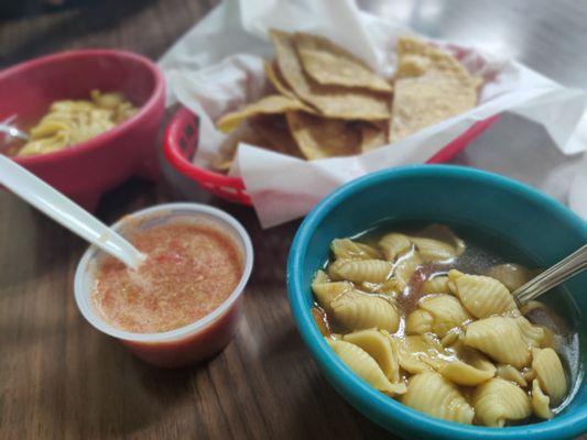 Sopita and chips