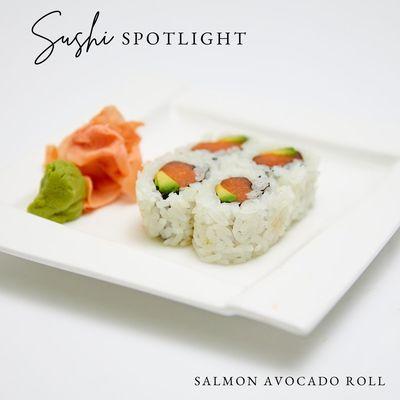 Enjoy premium salmon with the creamy goodness of avocado in Kazy's Salmon Avocado Roll!