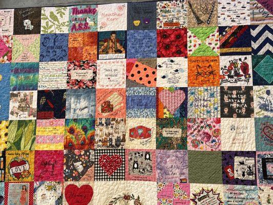 Quilt from the sweatshop overload