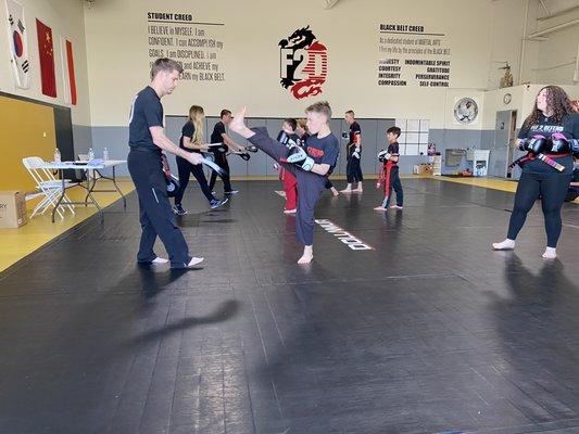 Black belt testing