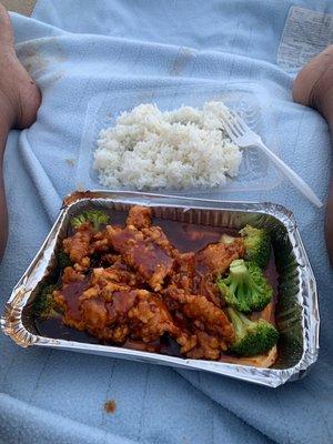 Orange chicken.