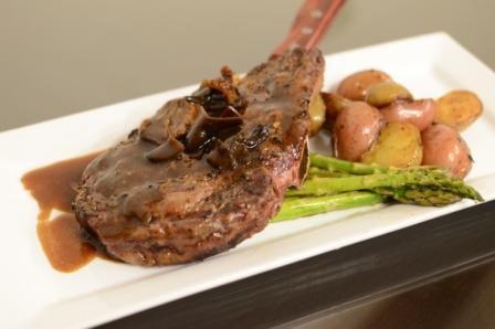 Ribeye with fingerling potatoes