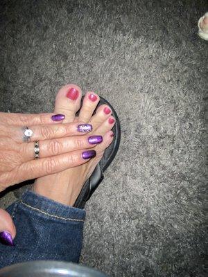 Pedicure and fill