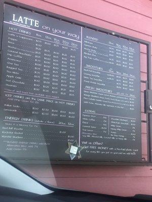 Menu updated