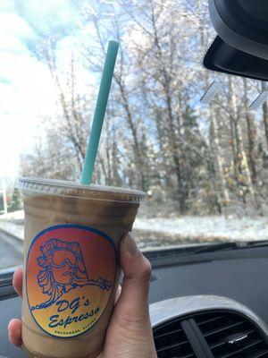 Iced butter toffee latte (fall special)