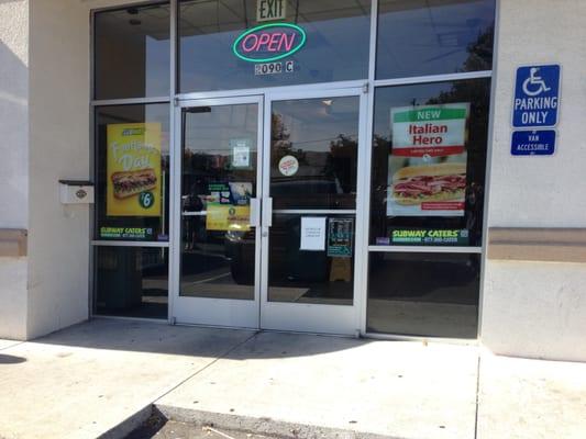 Subway Store Front, Northwood Park Center, San Jose, CA.