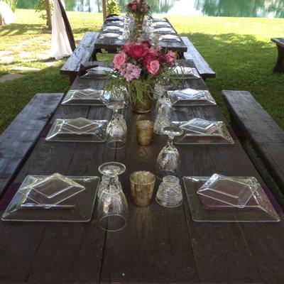 Farm Table Rental Dishware rental