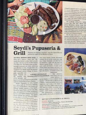 Write up about the restaurant