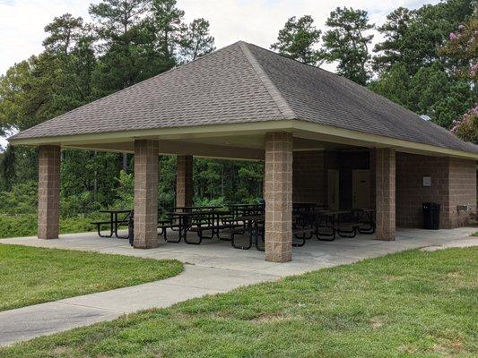 Picnic pavilion at Huntersville Athletic Park