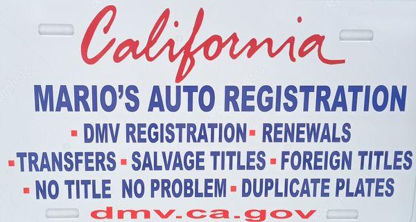 Avoid long lines at the DMV. No appointment required. Instant Vehicle Registration for all Vehicle types. Se Habla Español