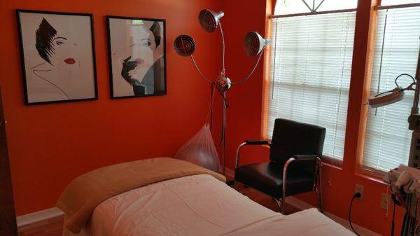 Facial and waxing room