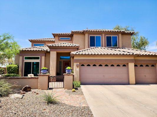 Arizona home with heat reflective windows