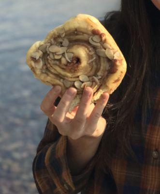 The Caramel Almond Roll I ate half of for breakfast.