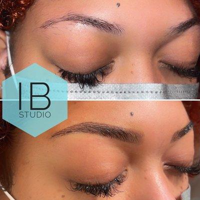 Microblading with shading