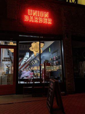 Evenings at Union Barber Ferndale.