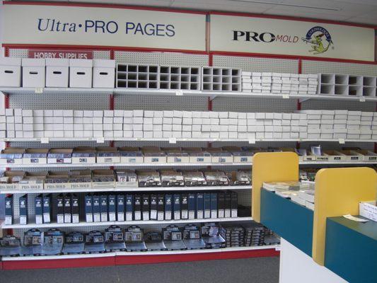 We Carry Most of All Card Supplies from Ultra Pro And Pro Mold. From Trading cards to autograph display needs.