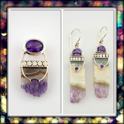 Amethyst geode jewelry