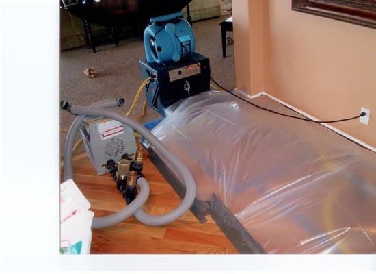 Hardwood Floor Drying