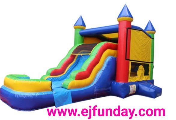 Bounce House with Slide RSVP www.ejfunday.com