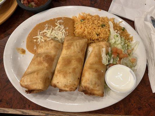 Chicken chimichanga