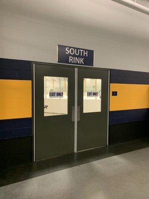 South rink doors