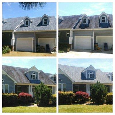 Before & After Roof Wash in Kitty Hawk, NC