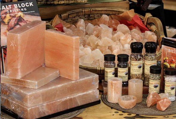 The Salt Table features dozens of different salts... Himalayan, smoked, infused and salts from around the world.