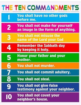 The 10 Commandments read them, understand them imitate what they contain, and obtain what they promise!