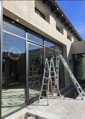 Rancho Santa Fe window cleaning.