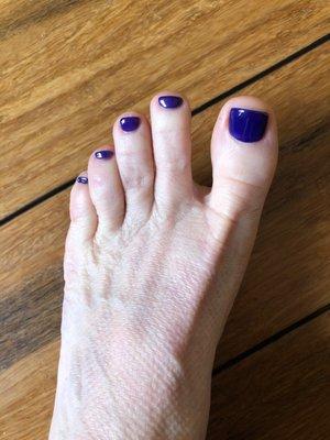 Precise pedicure well done !!