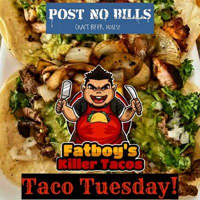 Come get some amazing tacos for $1.50 each every Tuesday.