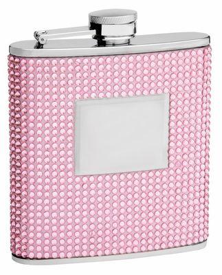 Pink Bead Hip Flask