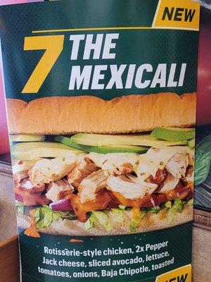 Take-out #7 THE MEXICALI Footlong on 9/12/22