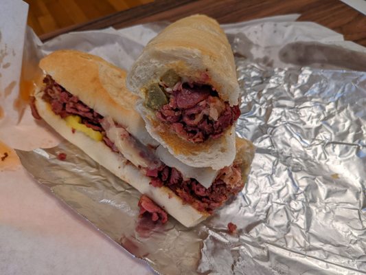 Large hot pastrami