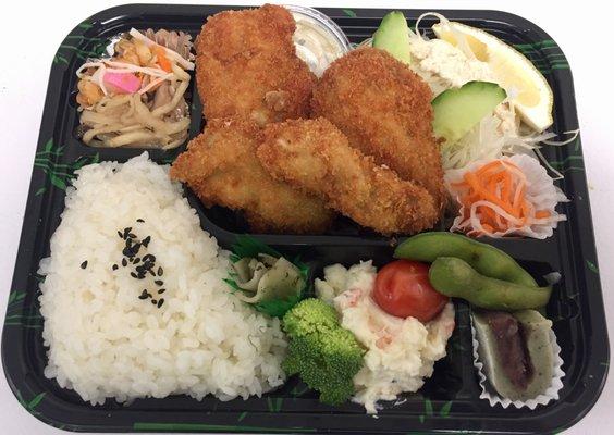 Oyster fry Bento