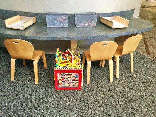 Coloring area at Pacific Pediatric Dentistry in San Luis Obispo.