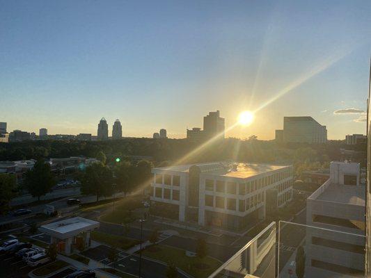 Views from the rooftop of the lounge at the AC Hotel.