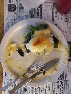 My half eaten egg Florentine. I was so eager to eat it, I forgot to take a picture. Definitely my favorite breakfast stop in town.