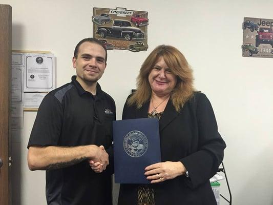 Receive a Proclamation from the State of Nevada from State Assemblywoman Ellen Spiegal