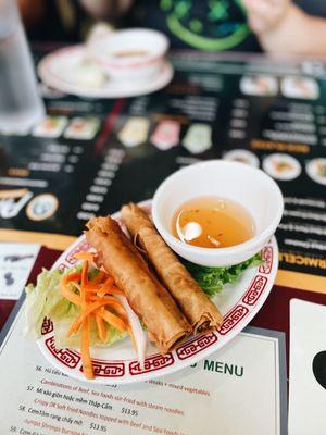 Fried eggrolls, a must order!