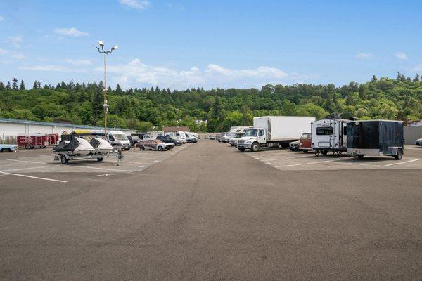 RV storage and boat storage at Totem Self-Storage, Kent, WA