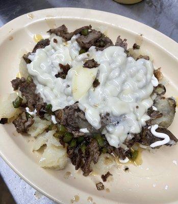 Philly cheesesteak potato