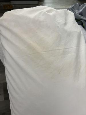 All pillows were disgusting with stains on them. Thankfully we brought our own.