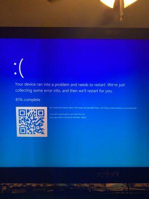 Bluescreen with error code